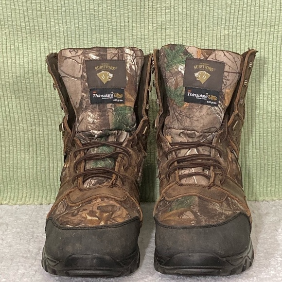 Herman Survivors Men\'s Camo 400g Thinsulate Ultra Leather Outdoor Boots Sz US12 main image 4